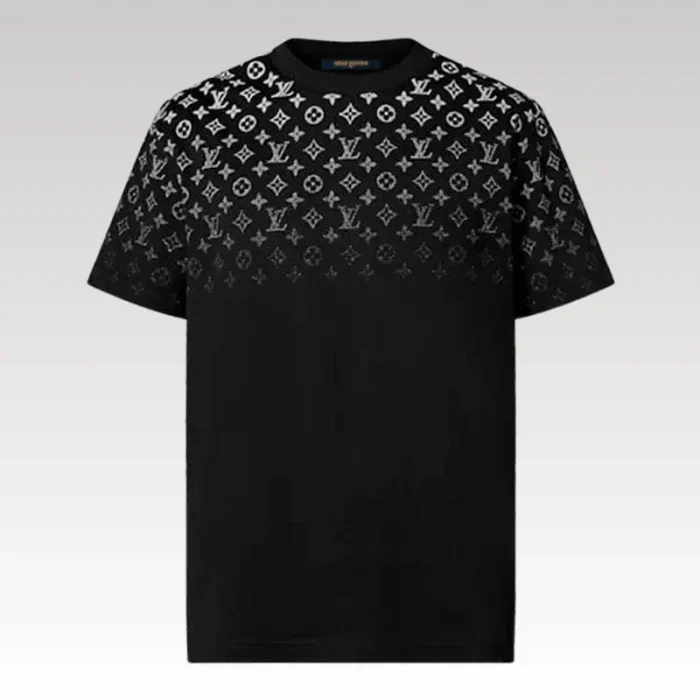 T-shirt Louis Vuitton Gradient Cotton Black - Drip Slum