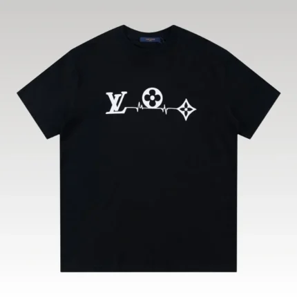 T-shirt Louis Vuitton LV Black Monogram Pulse - Drip Slum