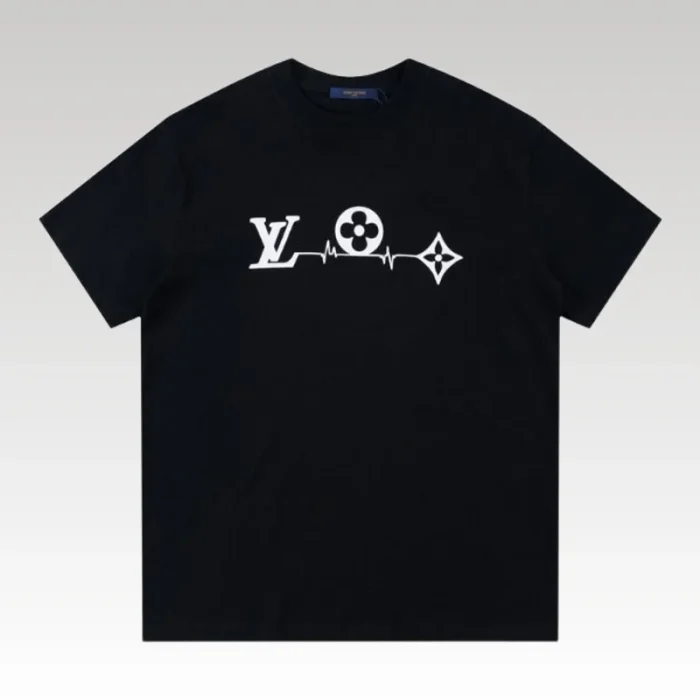 T-shirt Louis Vuitton LV Black Monogram Pulse - Drip Slum