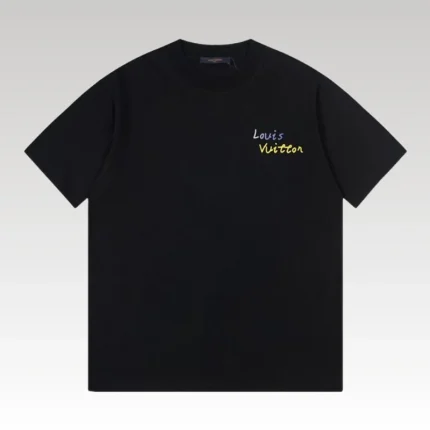 T-shirt Louis Vuitton LV Black Yellow Monogram - Drip Slum