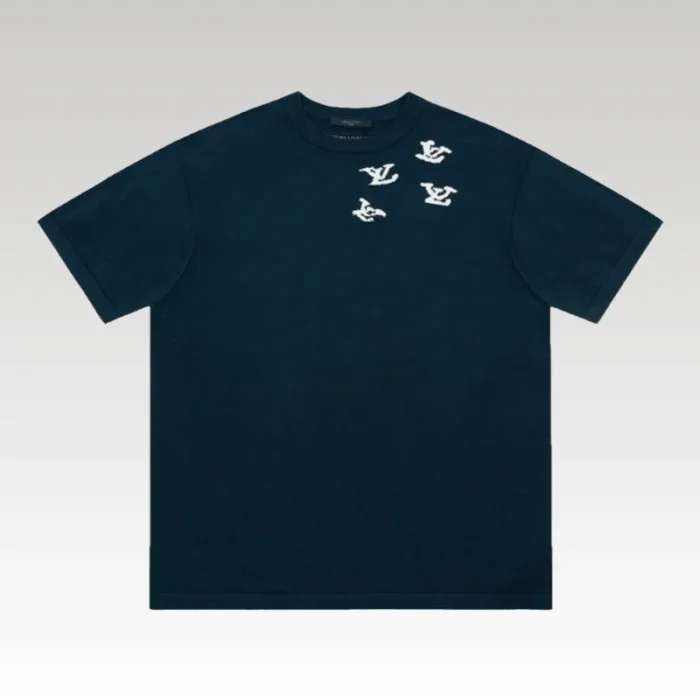 T-shirt Louis Vuitton LV Blue Jazz Design - Drip Slum
