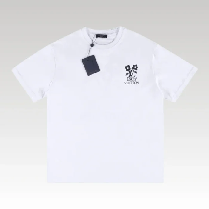 T-shirt Louis Vuitton LV Floral White Print - Drip Slum