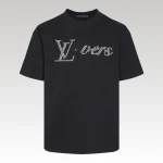 T-shirt Louis Vuitton LV Lovers Black - Drip Slum
