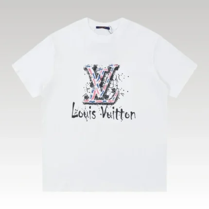 T-Shirt Louis Vuitton LV Paint-Splatter White - Drip Slum