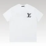 T-shirt Louis Vuitton White Black Logo - Drip Slum