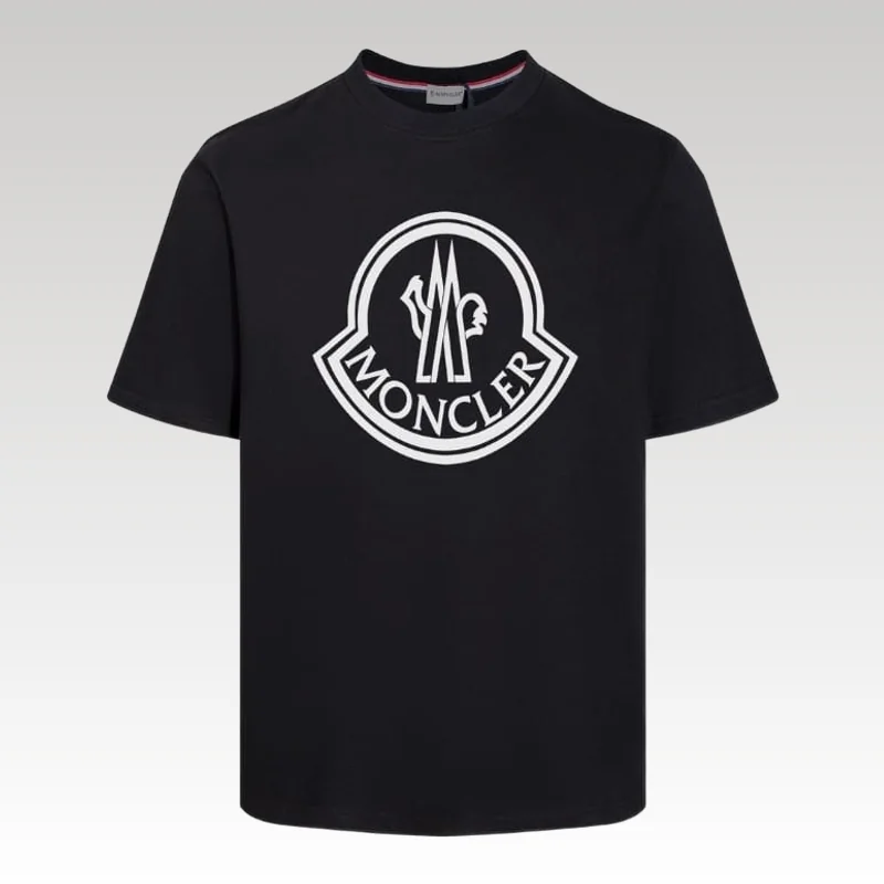 Home Basic 189 T-shirt Moncler Black Logo MCL029 - Drip Slum