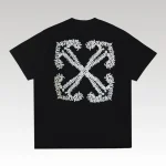 T-shirt Off-White Arrows Logo Black White OFF014 - Drip Slum