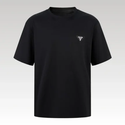 T-shirt Prada Crest Logo Black PD018 - Drip Slum