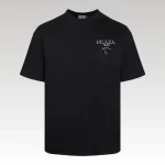 T-shirt Prada Milano Crest Logo Black PD013 - Drip Slum