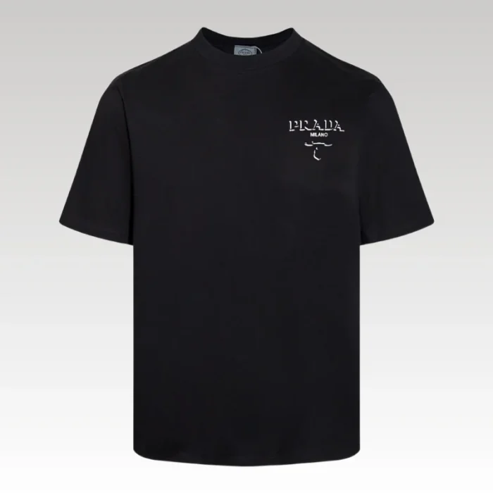 T-shirt Prada Milano Crest Logo Black PD013 - Drip Slum