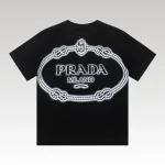 T-shirt Prada Milano Rope Logo Black PD007 - Drip Slum