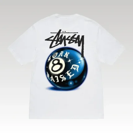 T-shirt Stussy x Born X Raised 8 Ball - Drip Slum