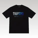 T-shirt Trapstar Trapstar Chenille Black/Blue - Drip Slum