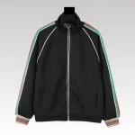 Track Jacket Gucci GG Stripes Black GC022 - Drip Slum