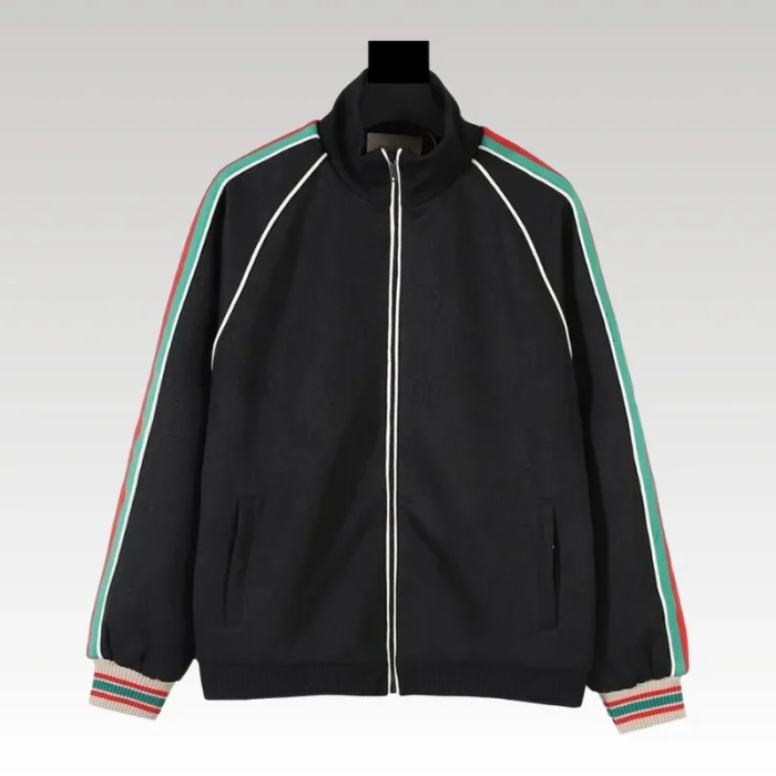 Track Jacket Gucci GG Stripes Black GC022 - Drip Slum
