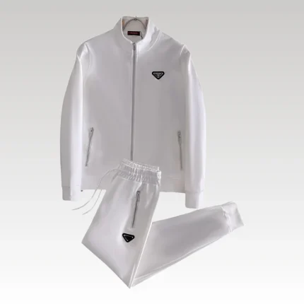 Tracksuit Prada White Full Zip Edition PD056 - Drip Slum