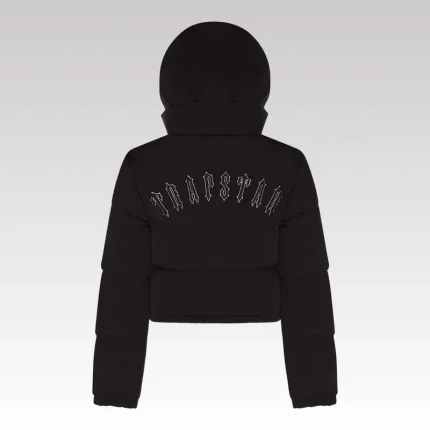 wamens-jacket-trapstar-irongate-hooded-puffer-black - Drip Slum